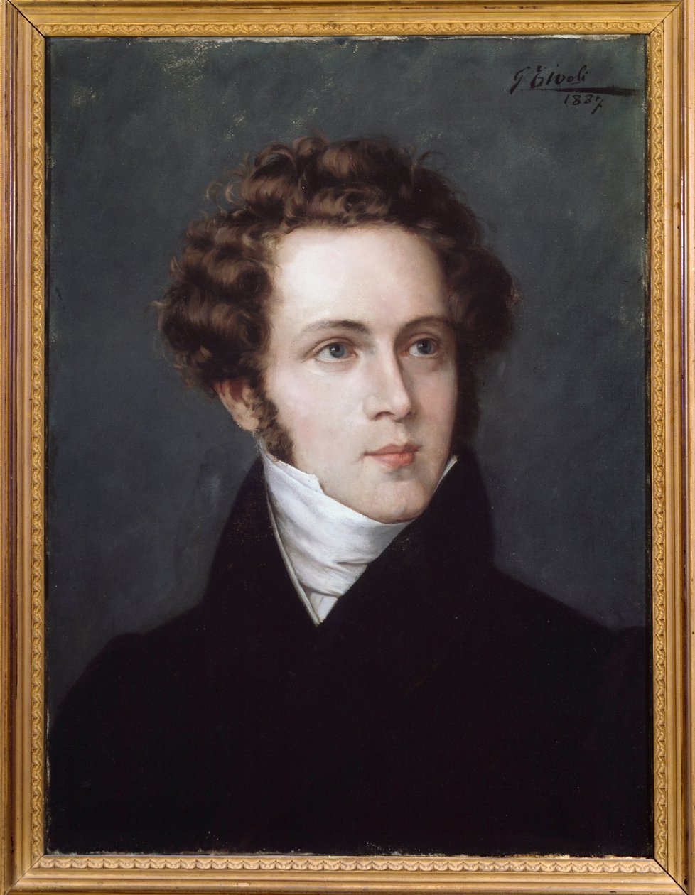 Porträt des italienischen Komponisten Vincenzo Bellini (1801-1835) von Italian School