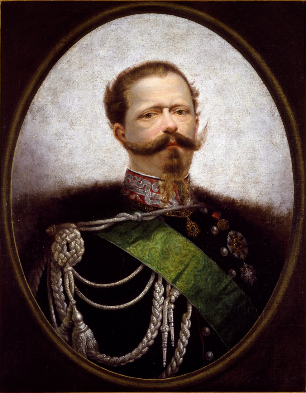 Porträt des Königs von Italien Vittorio Emanuele II von Italian School
