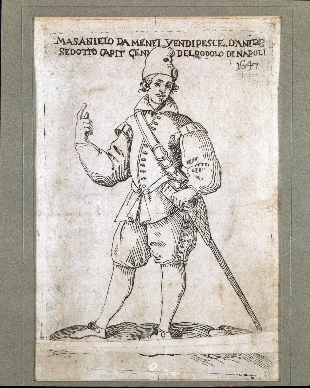 Porträt des neapolitanischen Fischers und Revolutionärs Masaniello (1623-1647) von Italian School