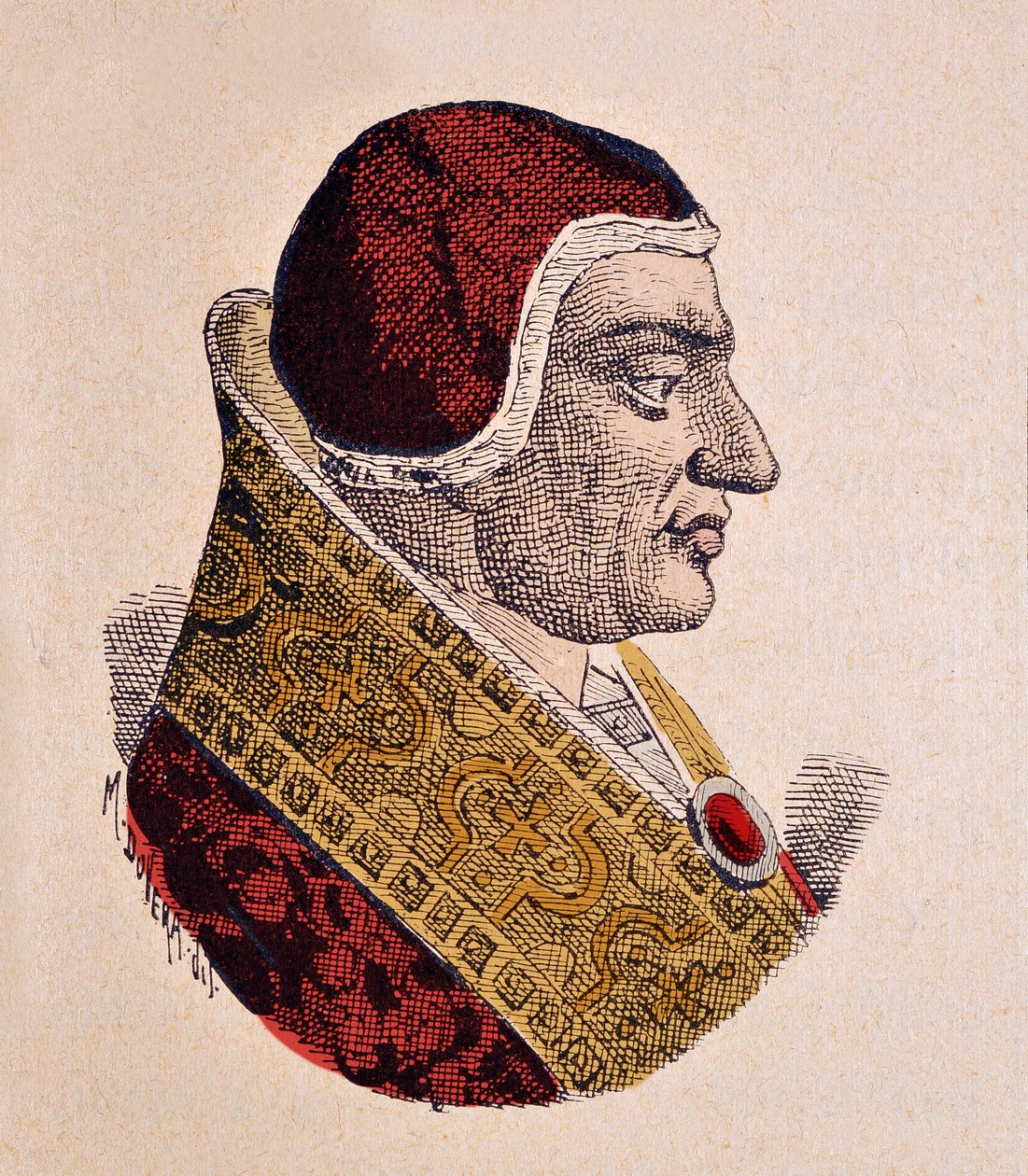 Porträt von Papst Clemens VI (1342-1352) von Italian School