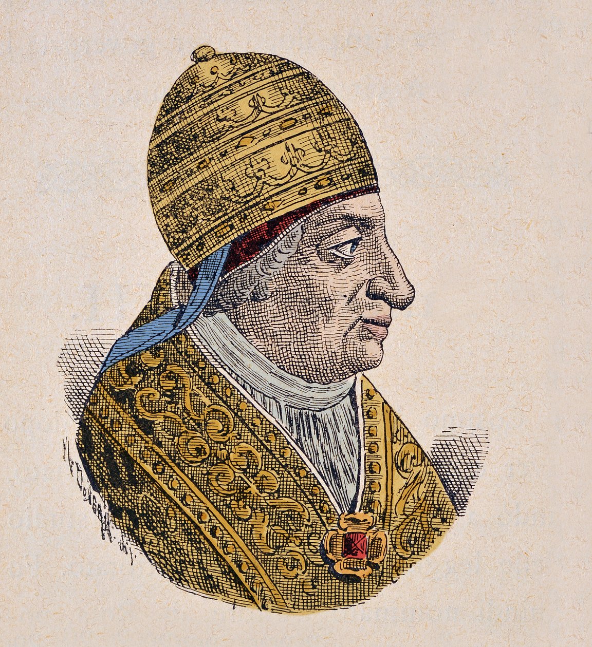 Porträt von Papst Innozenz VII (1404-1406) von Italian School