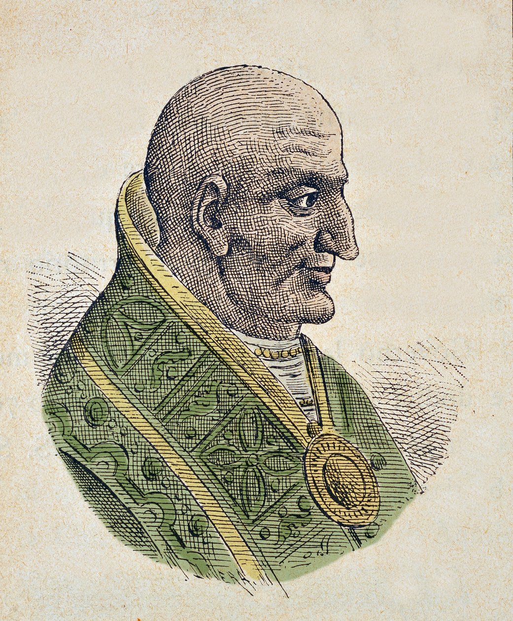Porträt von Papst Johannes VII (705-707) von Italian School