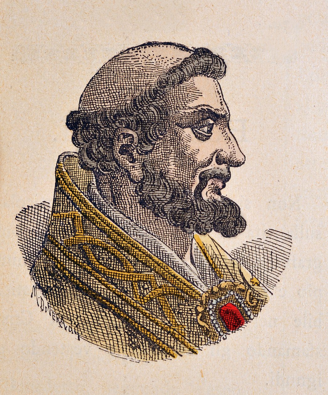 Porträt von Papst Pelagius I. (556-561) von Italian School