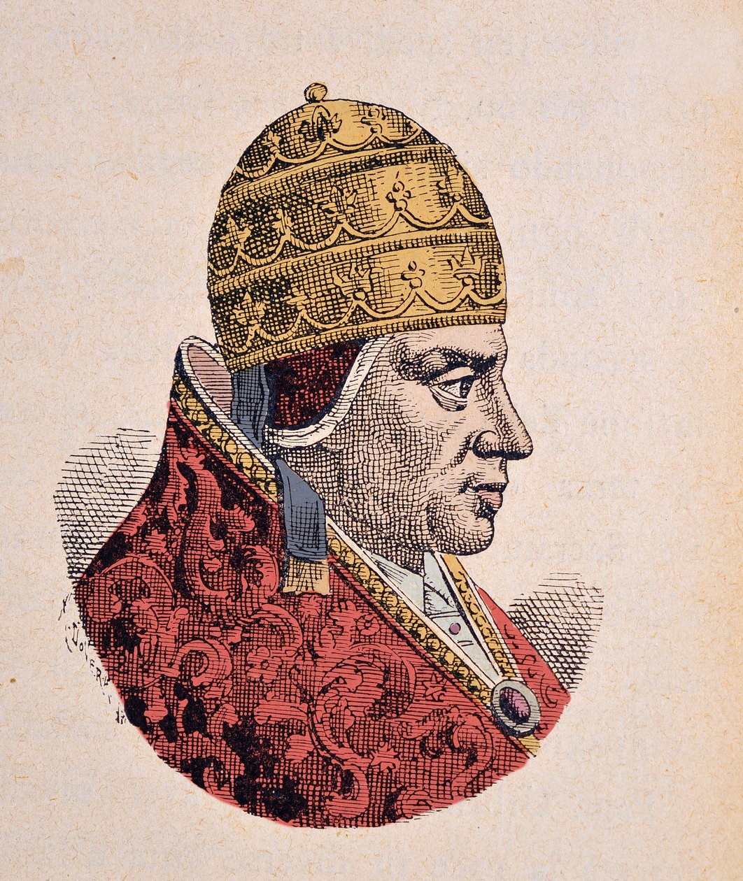 Porträt von Papst Urban VI. (1378-1389) von Italian School