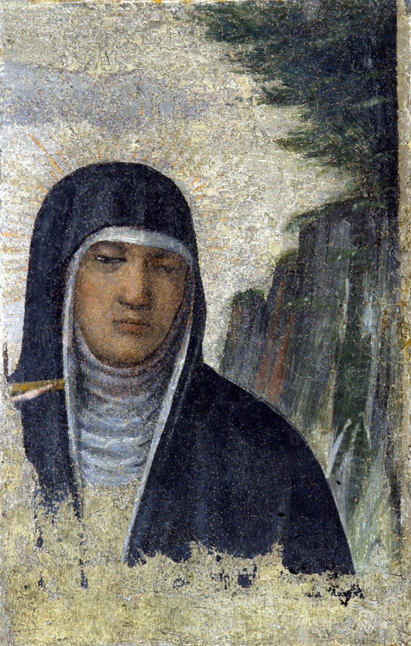 St. Klara. Gründerin des Klarissenordens von Italian School