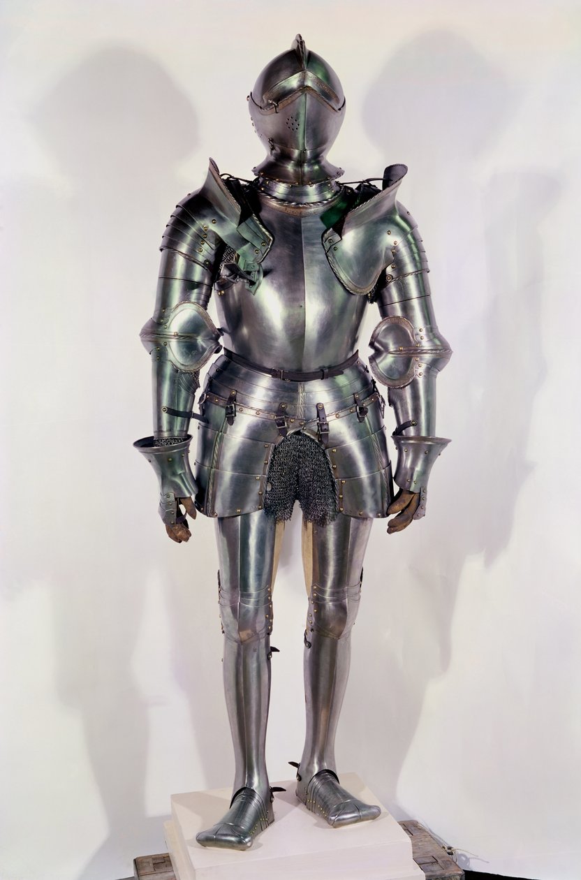 Rüstung, die dem Chevalier Bayard gehört haben soll, um 1510 von Italian School