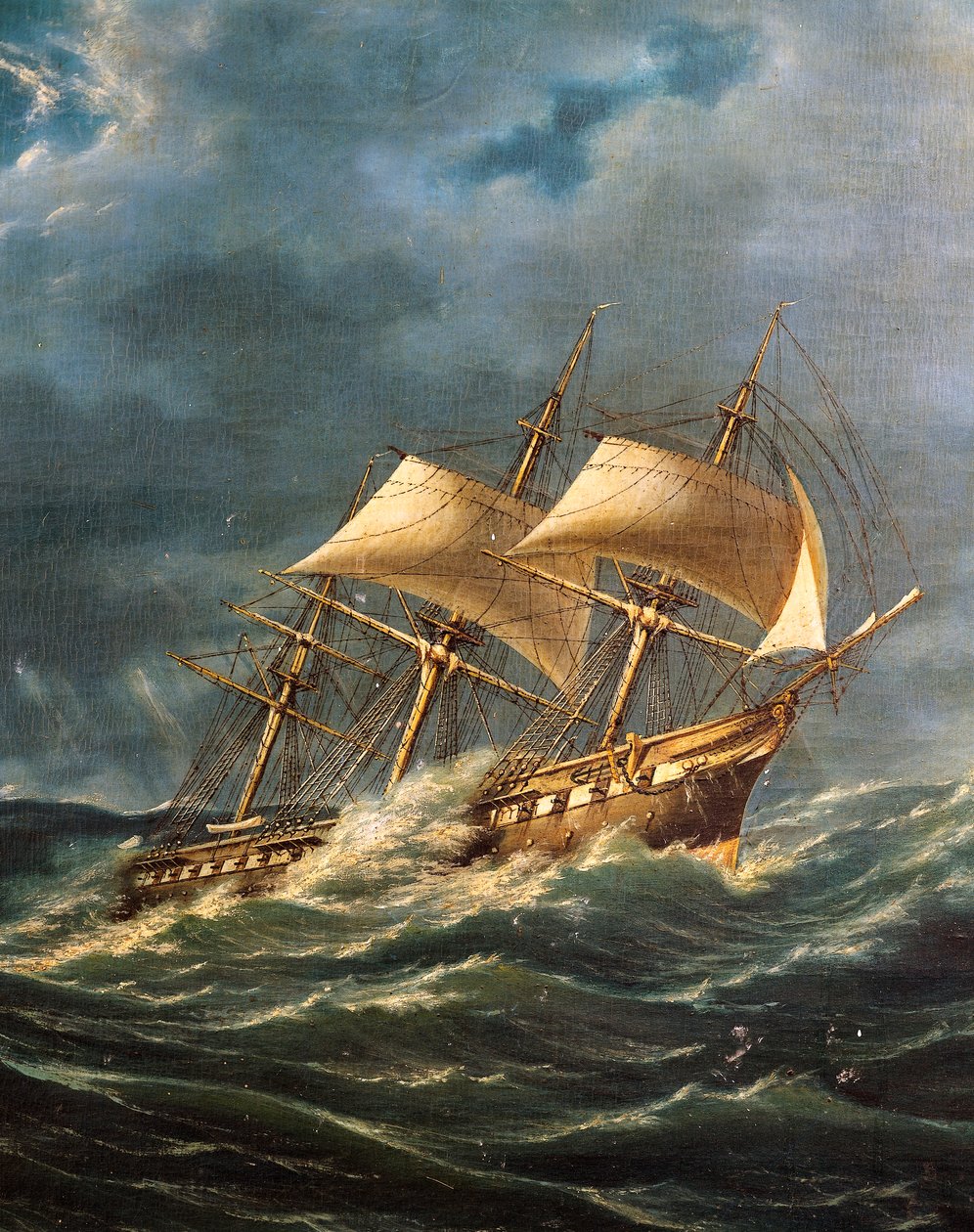 Das Dampfschiff Princie Umberto mit Schraubenpropeller, Stapellauf am 22. August von Italian School