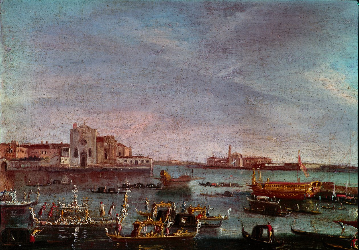 Die Regatta auf dem Canal Grande in Venedig Anonymes Gemälde des 18. Jahrhunderts Venedig, Museo Correr von Italian School