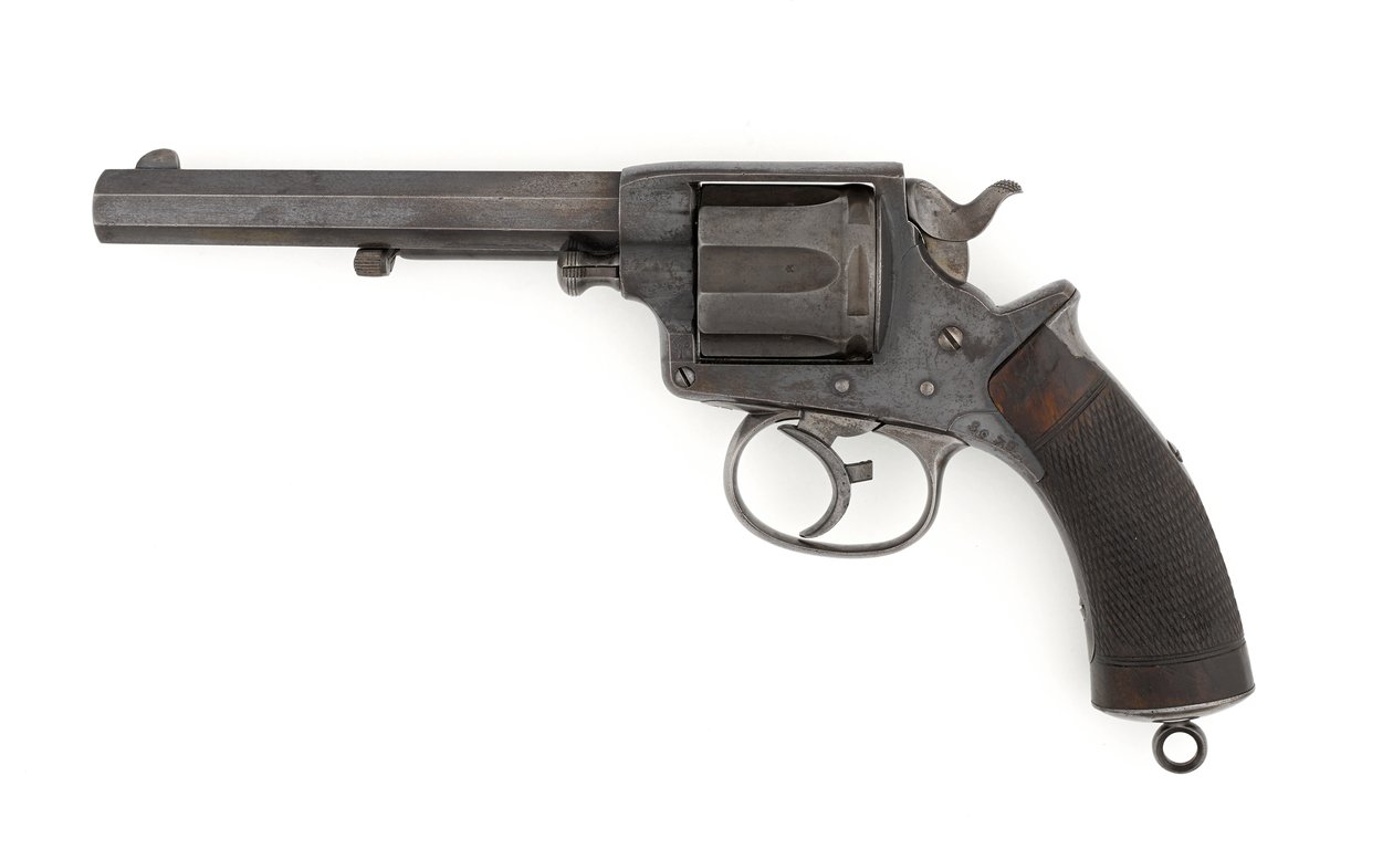 Tranter .450 Zoll doppeltwirkender Zentralfeuerrevolver, ca. 1878 von Italian School