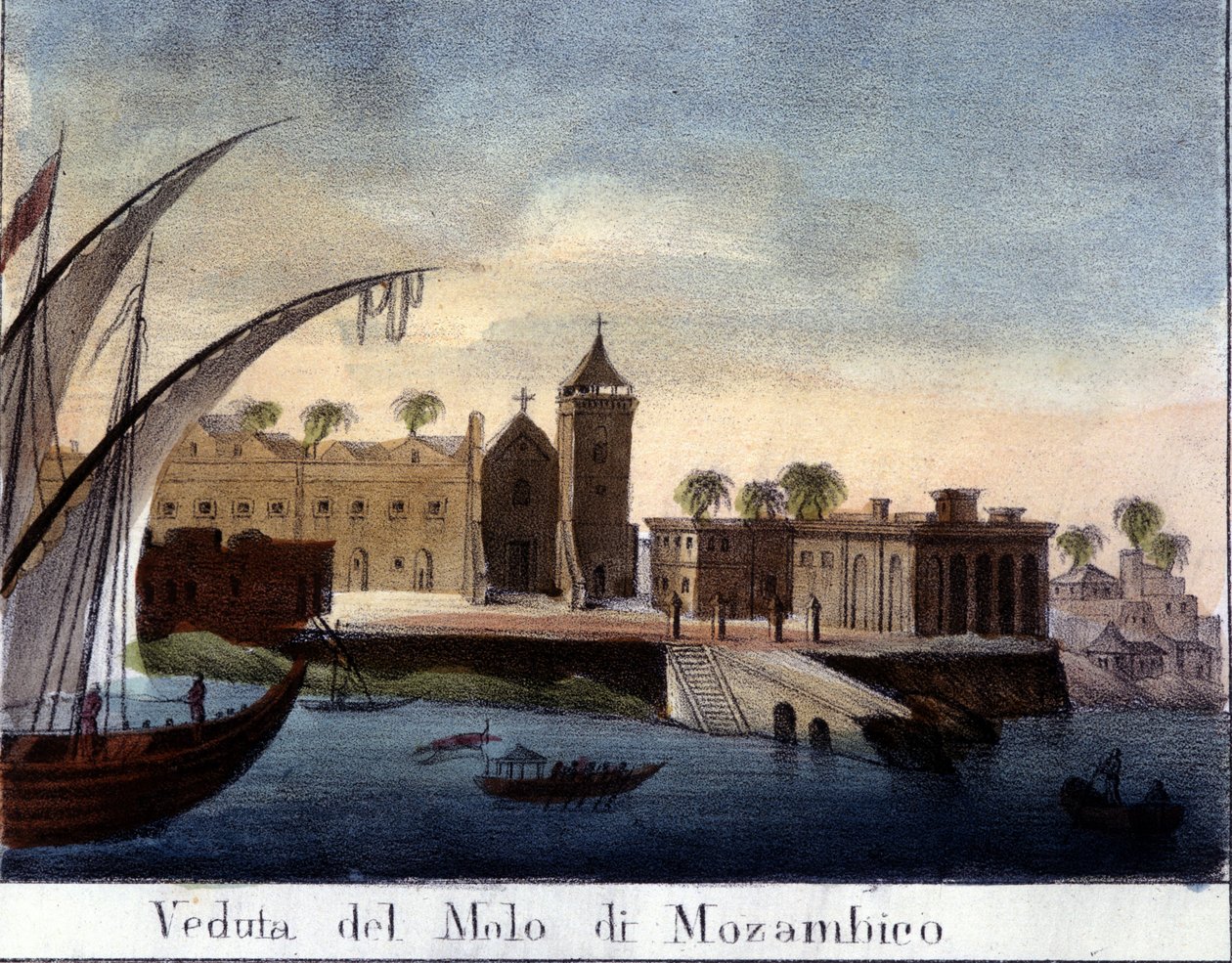 Kai in Mosambik, ehemalige portugiesische Provinz von Italian School