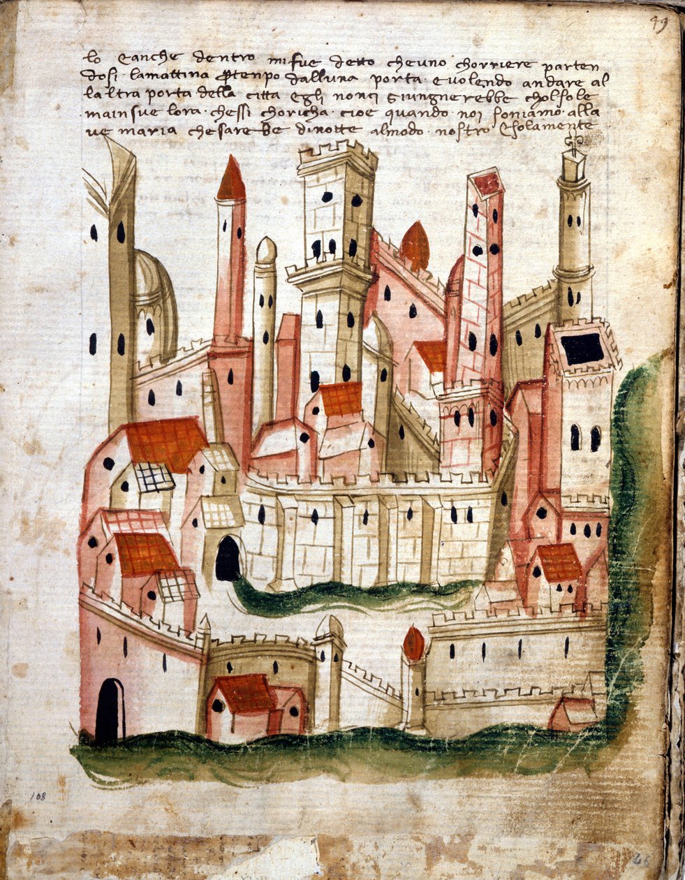 Ansicht der Stadt Jerusalem, aus Libro d