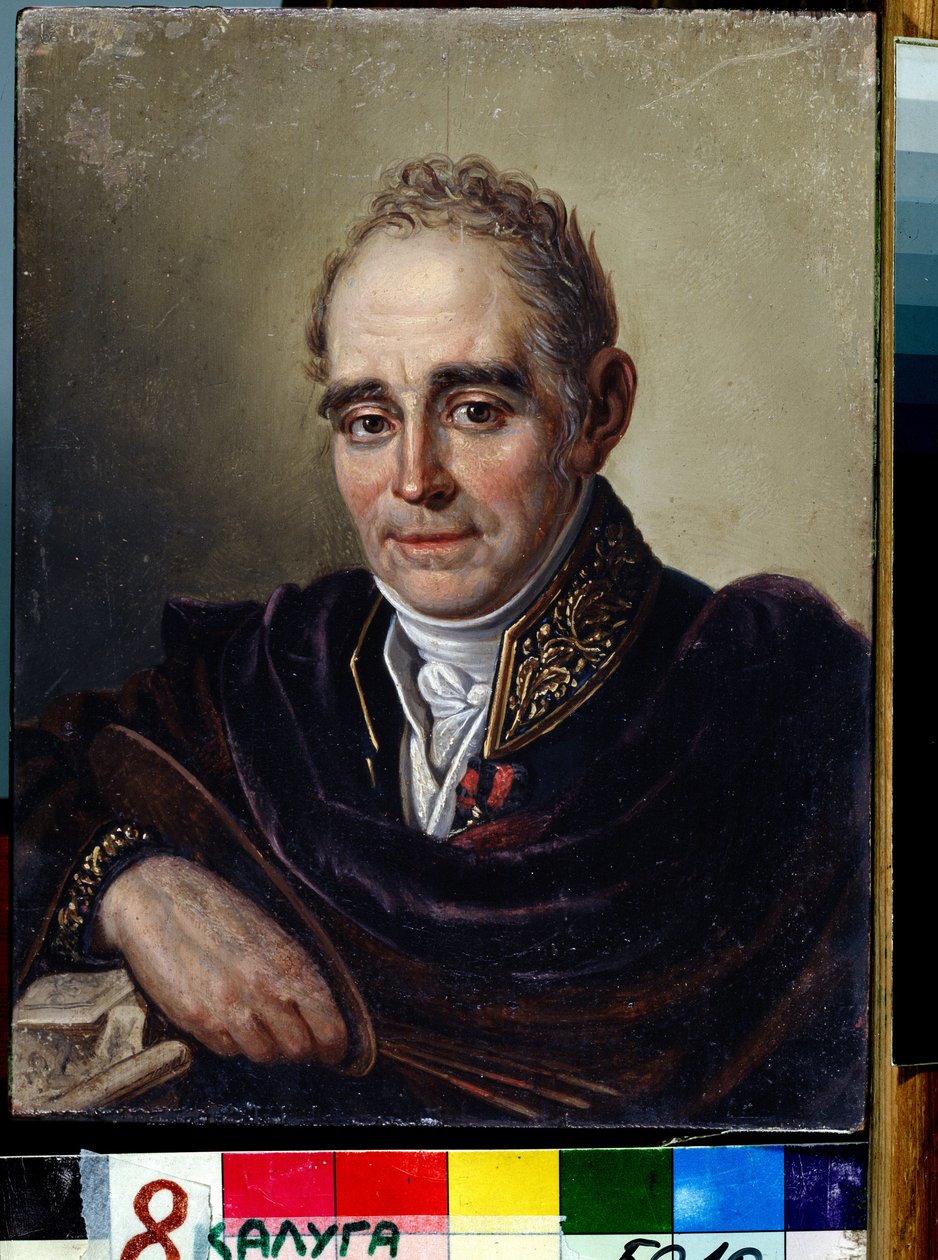 Porträt des Künstlers Vladimir Borovikovsky von Ivan Bugayevsky Blagodarny