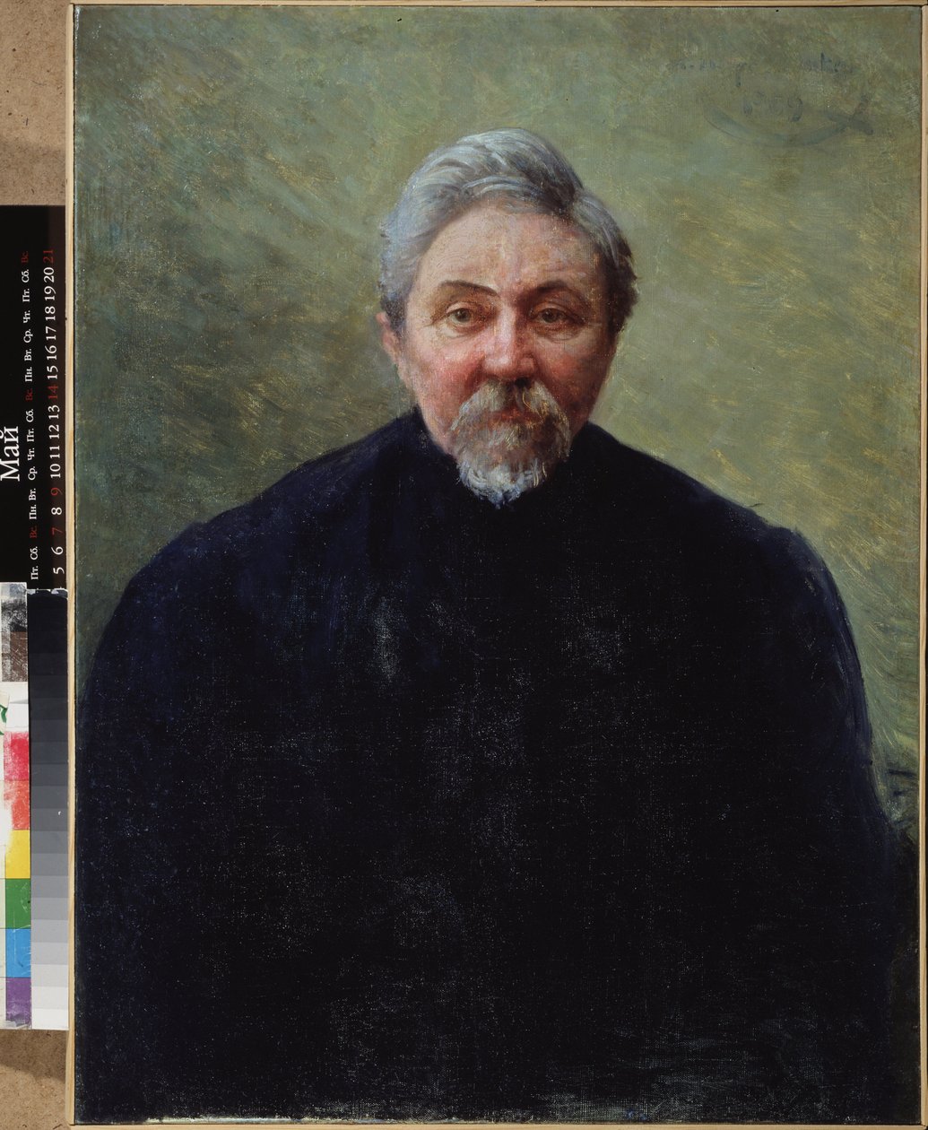 Porträt des Schriftstellers Dmitry Mamine-Sibiriak von Ivan Kirillovich Parkhomenko