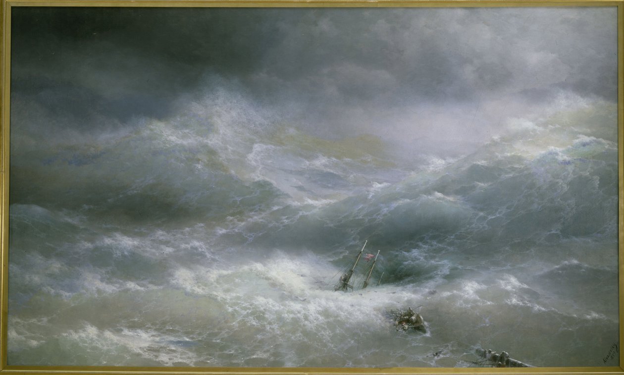 Die Welle - Ivan Konstantinovich Aivazovsky von Ivan Konstantinovich Aivazovsky