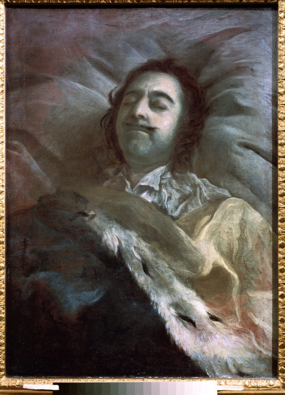 Peter I. der Große auf seinem Sterbebett von Ivan Nikitich Nikitin