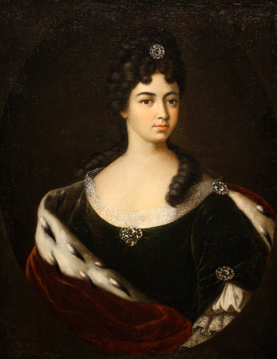 Porträt der Gräfin Smaragda Maria Cantemir, Ende der 1710er-Anfang der 1720er Jahre von Ivan Nikitich Nikitin