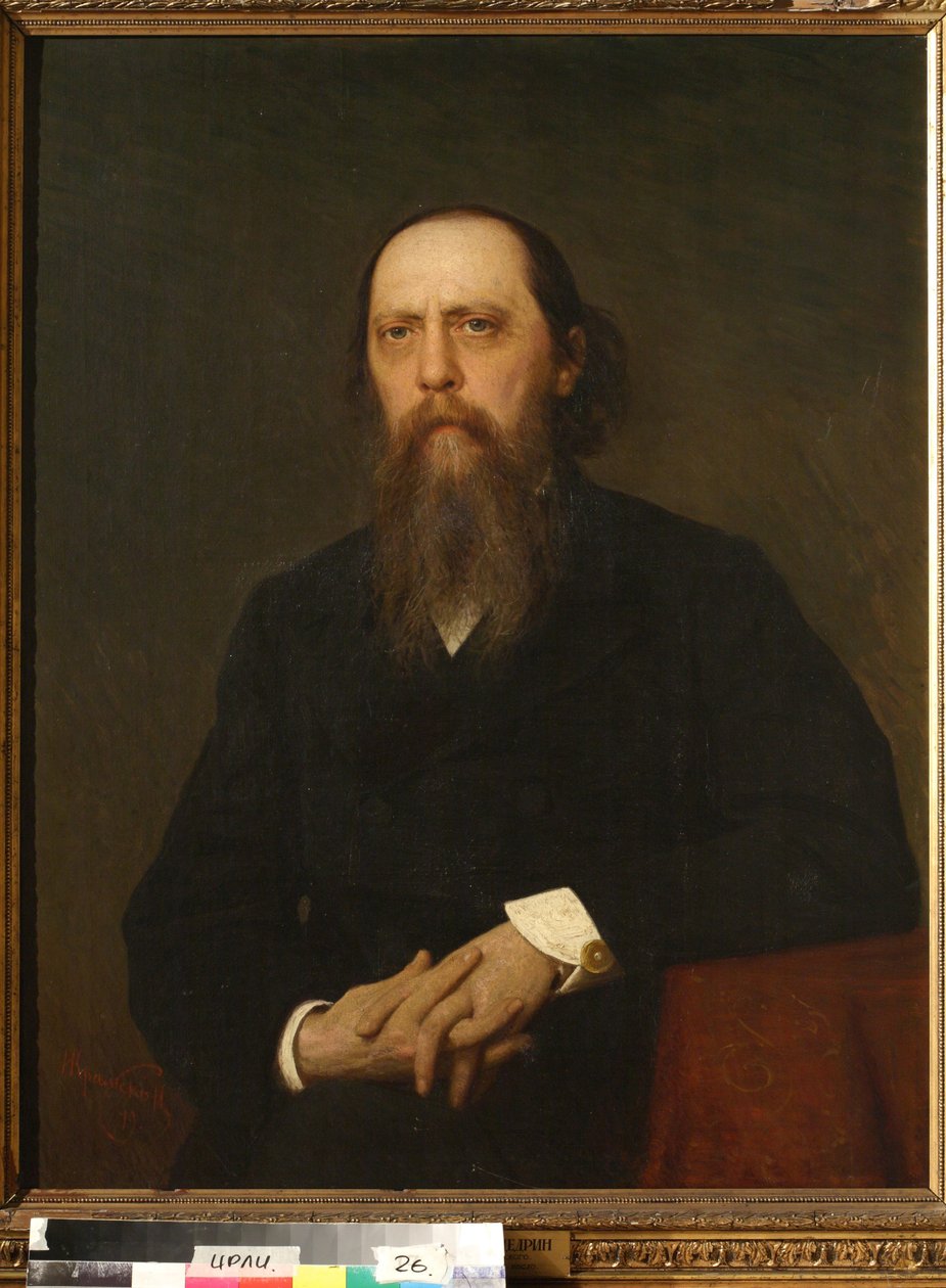 Porträt des Schriftstellers Mikhail Saltykov-Shchedrin von Ivan Nikolaevich Kramskoy