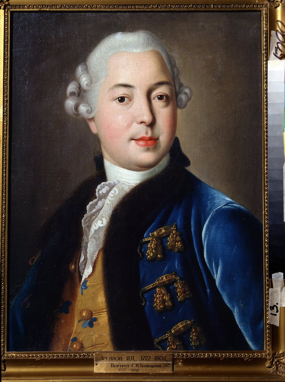 Porträt des Prinzen Sergei M. Golizyn von Ivan Petrovich Argunov