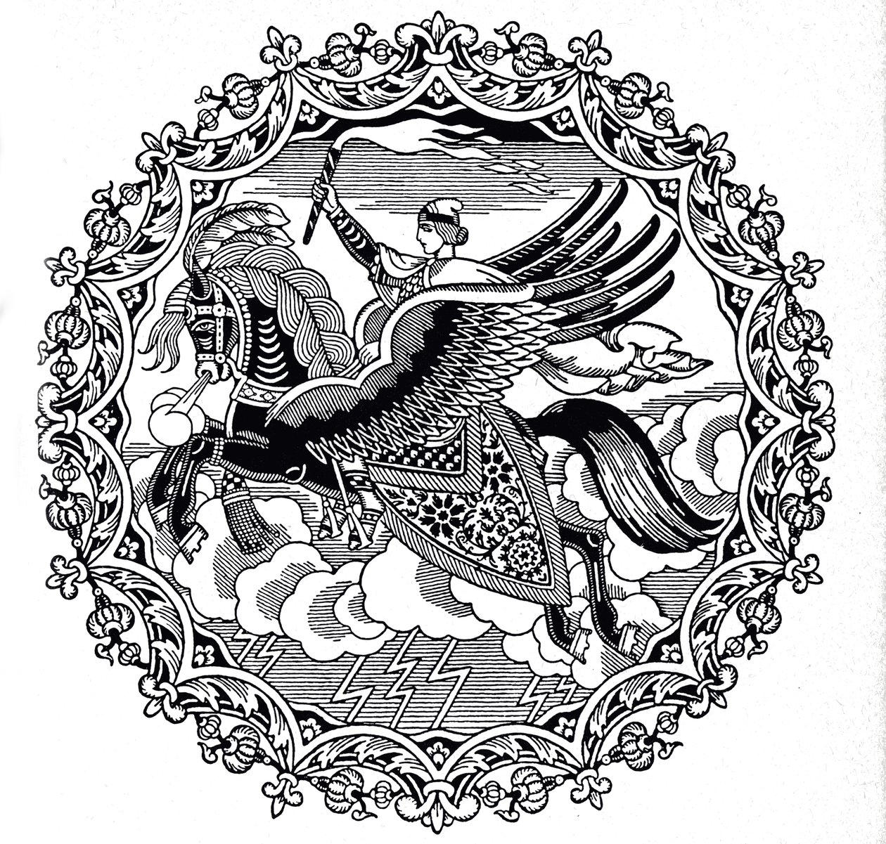 Ilja Muromez, 1934 von Ivan Yakovlevich Bilibin