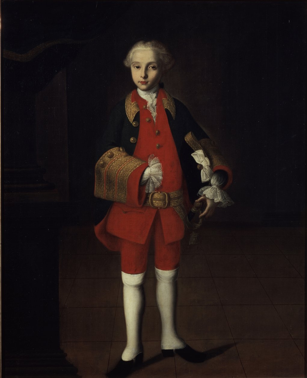 Porträt von Graf Wilhelm Georg von Fermor 1749-1828, ca. 1750 von Ivan Yakovlevich Vishnyakov