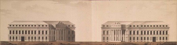 Plan für den Platz vor dem Admiralty von Ivan Yegorovich Starov
