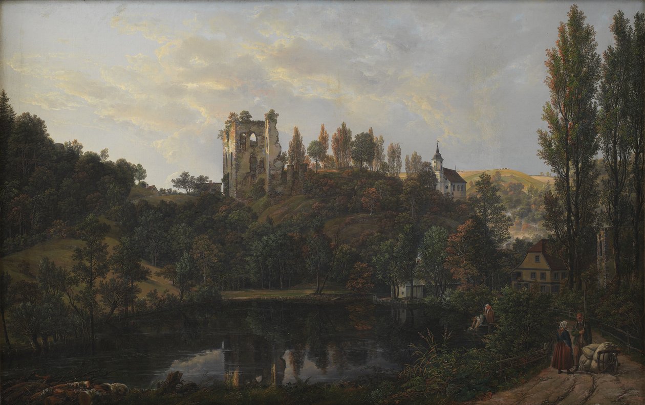 Die Burgruine bei Tharandt von Johan Christian Dahl