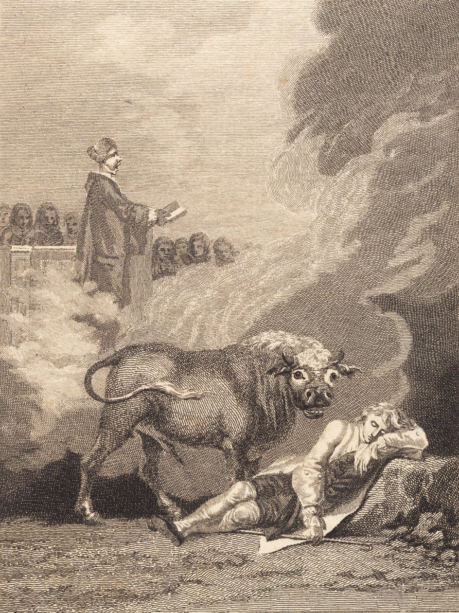 Niels Klim glaubt, den Küster in der Kirche von Fane zu hören. II von J.F. Clemens