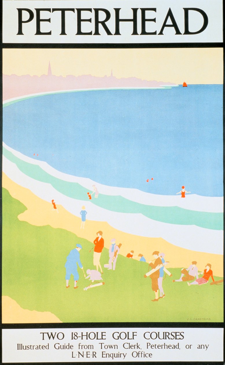 Peterhead, London & North Eastern Railway LNER Poster von JL Carstairs