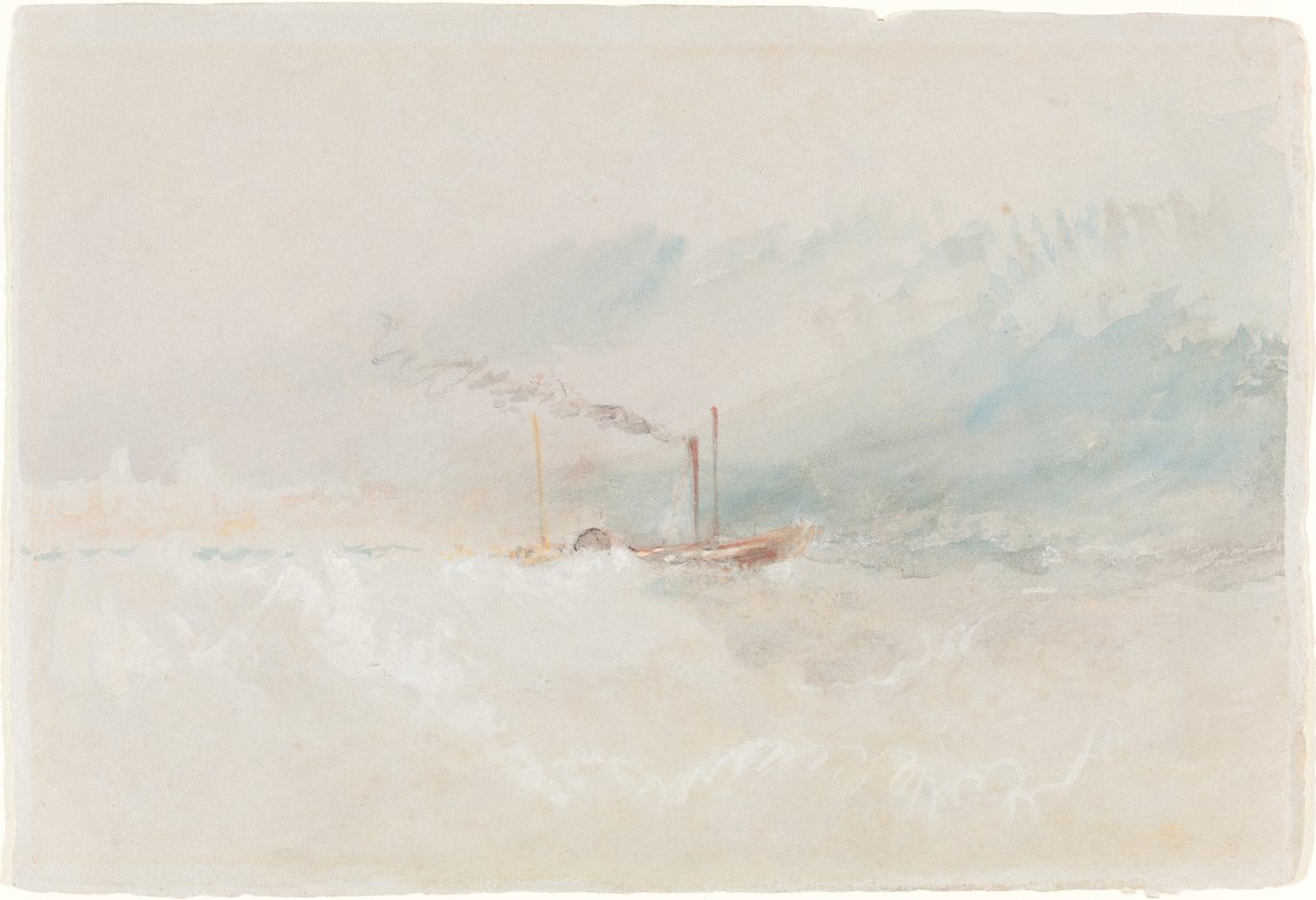 Ein Paketboot vor Dover, ca. 1836 von Joseph Mallord William Turner
