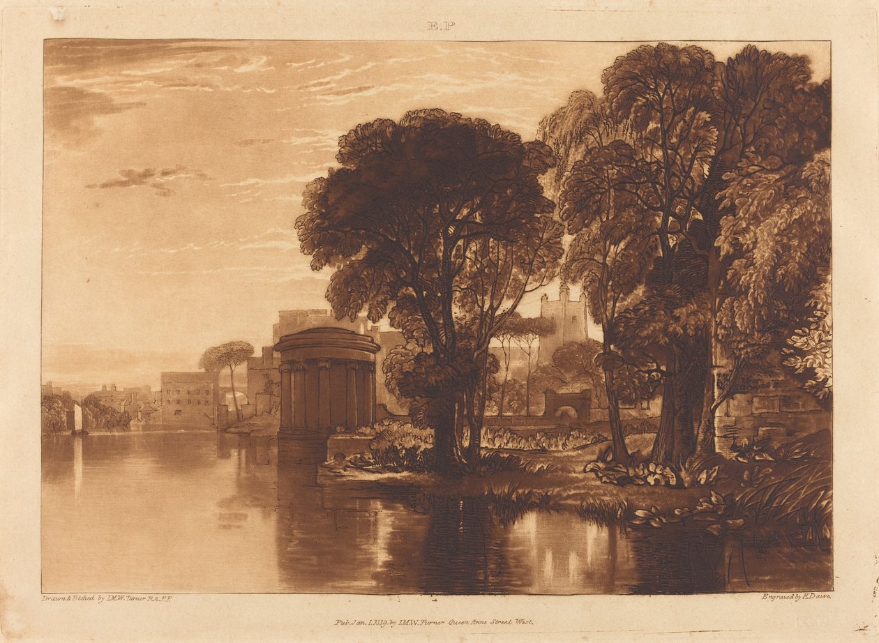 Isleworth, veröffentlicht 1819 von Joseph Mallord William Turner