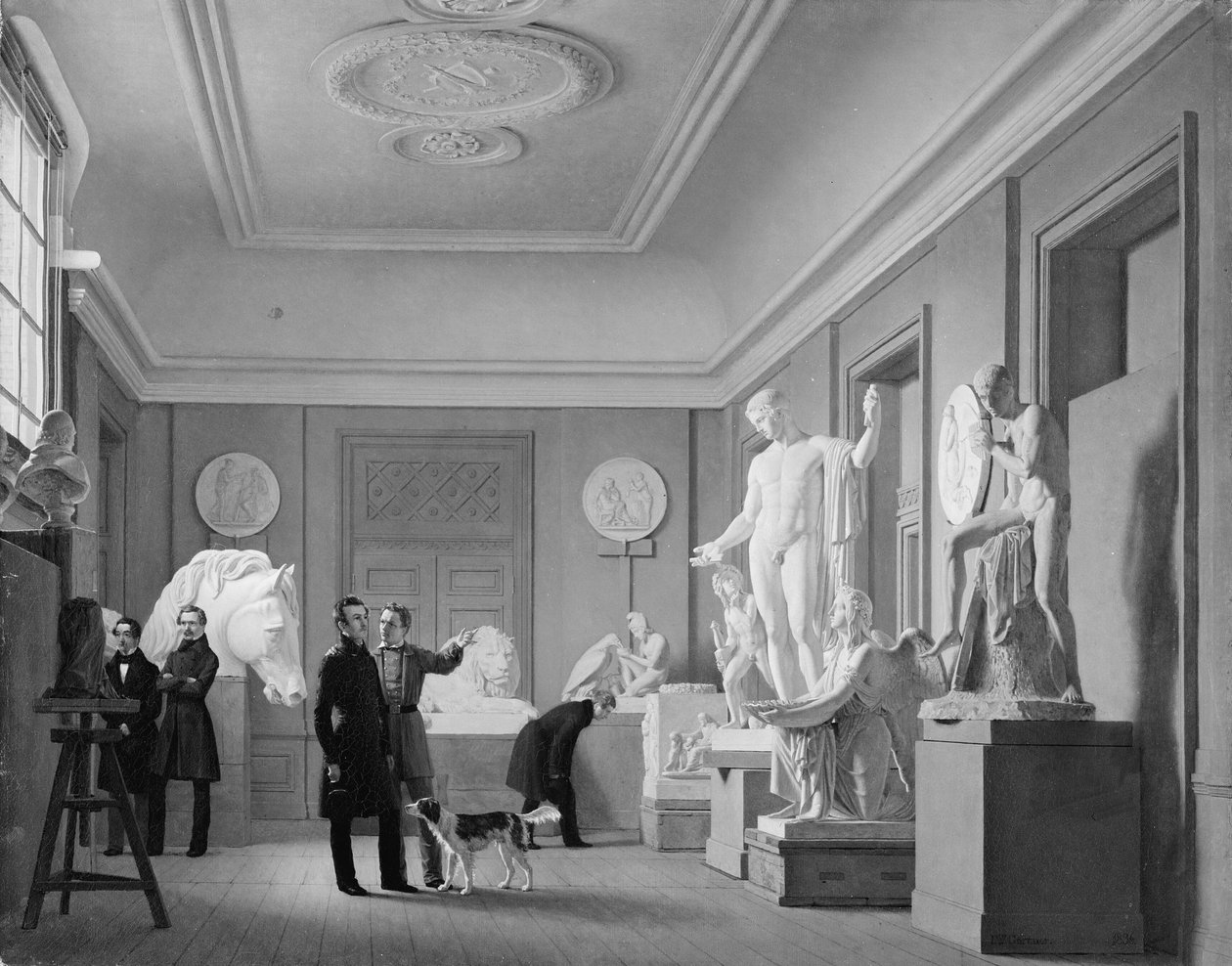 Thorvaldsens Studio in der Königlichen Akademie der Schönen Künste, Kopenhagen von J.V. Gertner