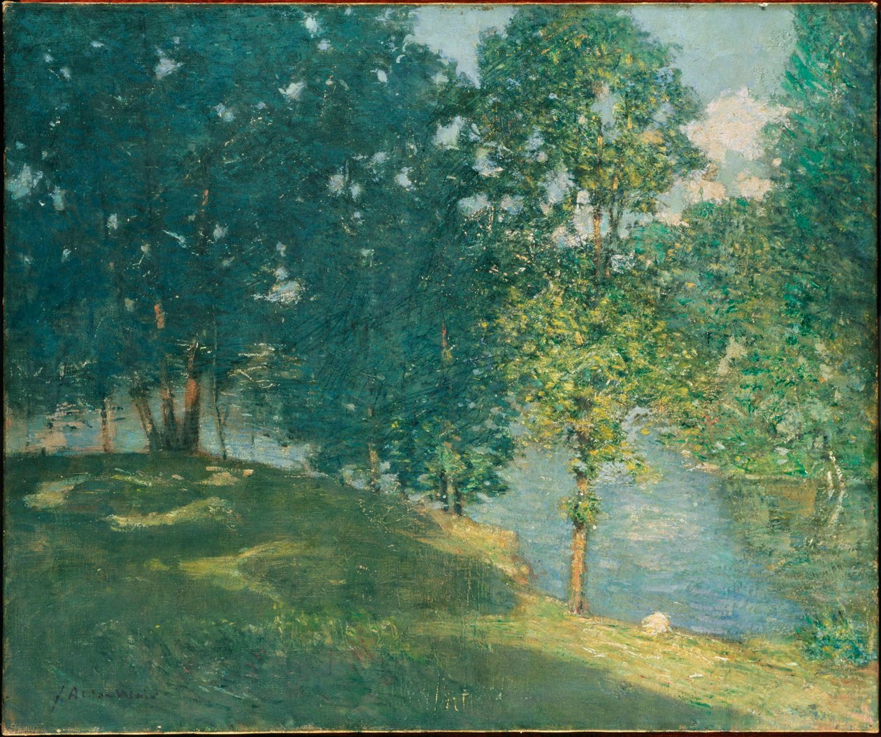 Nachmittag am Teich von J. Alden Weir