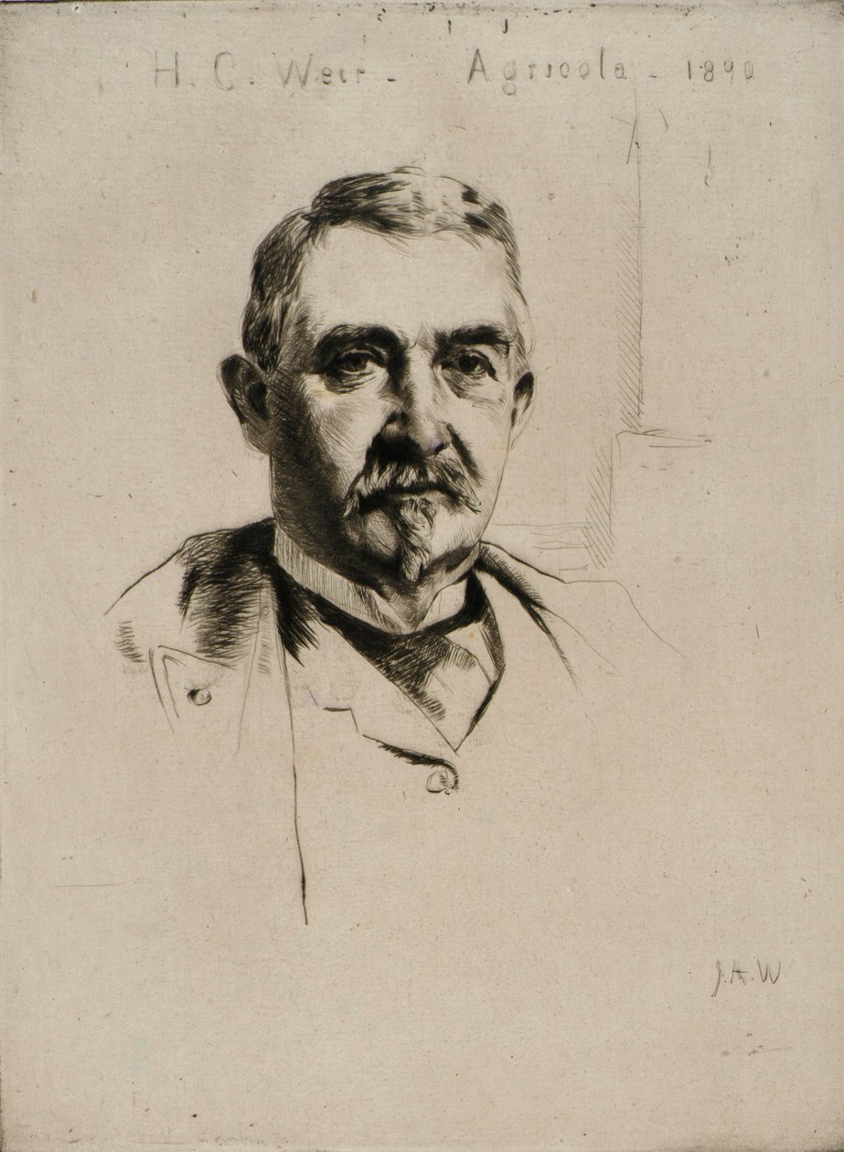 Porträt von Oberst H.C. Weir (Agricola) von J. Alden Weir
