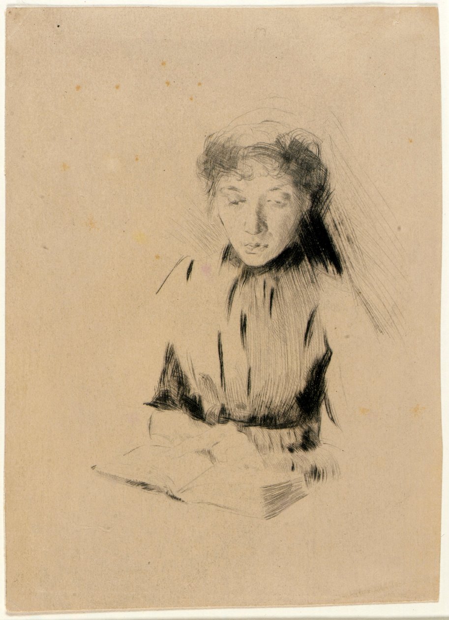 Das kleine Porträt (Junge Frau) von J. Alden Weir
