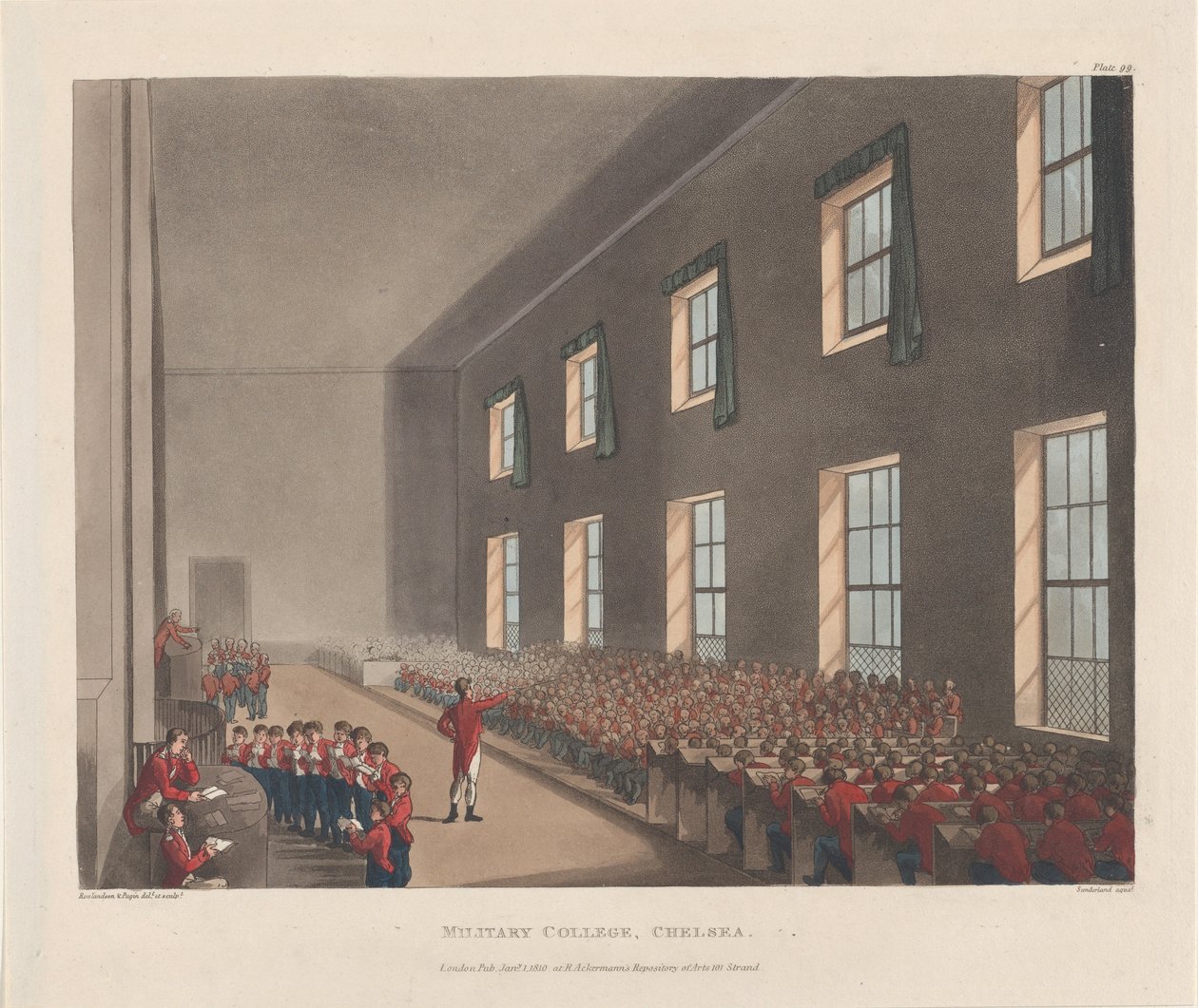 Militärakademie, Chelsea, 1. Januar 1810 von J. Bluck