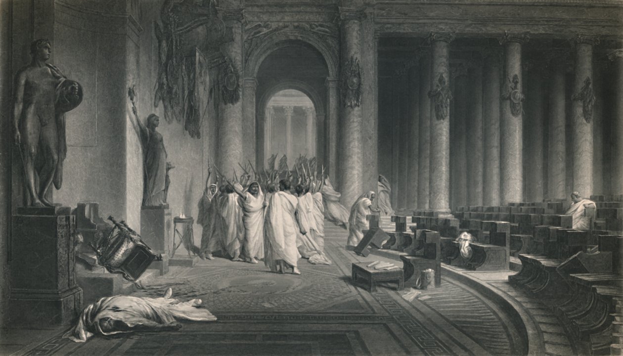 Der Tod Caesars. Julius Caesar, um 1870 von J. C. Armytage