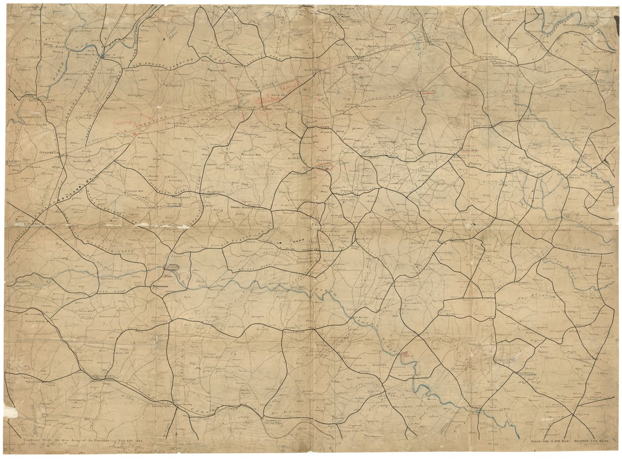 Bürgerkriegskarten, 2. Auflage, 1989. LC Bürgerkriegskarten (2. Auflage) 501.7 Auch über die Website der Library of Congress als Rasterbild verfügbar. Blatt 6 (lva00104), c. 1, Quelle unbekannt, Aug. 1968; Blatt 8 (lva00105), c. 1, Quelle unbekannt, Aug. 1 von J. F.; Schedler United States. Army. Corps Of Topographical Engineers; Gedney