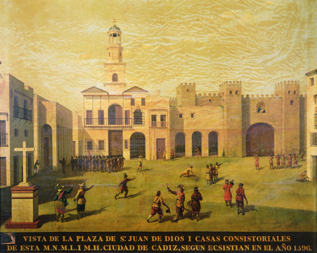 Plaza de San Juan de Dios im Jahr 1596 von J. Garcia