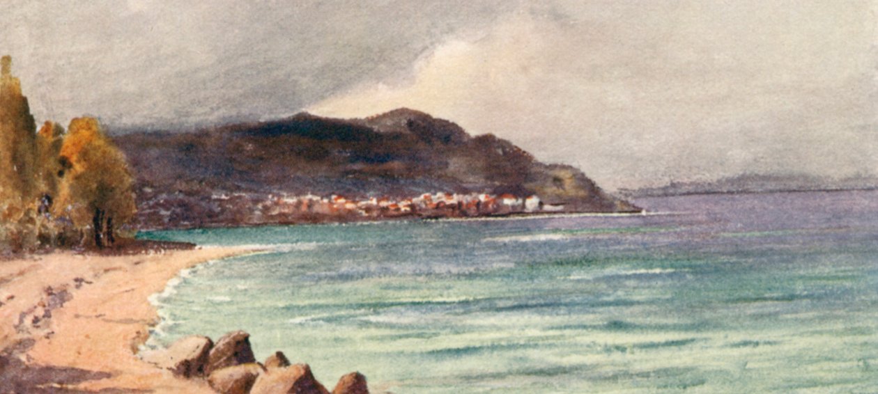 St Gingolph von Bouveret, nach einem Sturm, JHL von J. Hardwicke Lewis