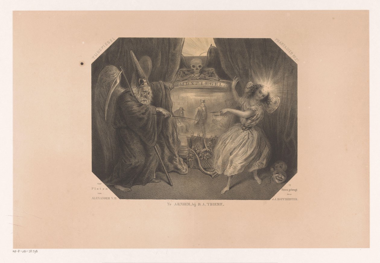 Allegorische Darstellung über die Zeit von J. J. Hoffmeister