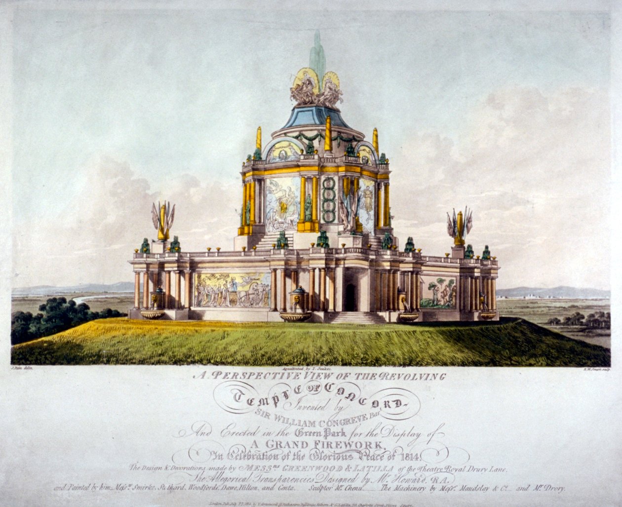 Tempel der Eintracht, Green Park, Westminster, London von J Jeakes
