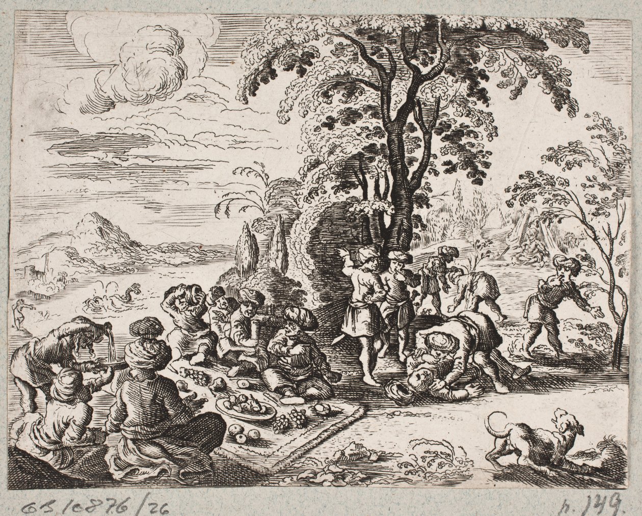 Illustration zu Adam Olearius, „Persianischer Rosenthal von einem Sinnreichen Poeten Schich Saadi […]“, Schleswig 1660 von J. Muller