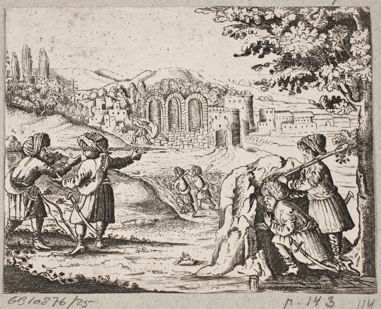 Illustration zu Adam Olearius, „Persianischer Rosenthal von einem sinnreichen Poeten Schich Saadi […]“, Schleswig 1660 von J. Muller