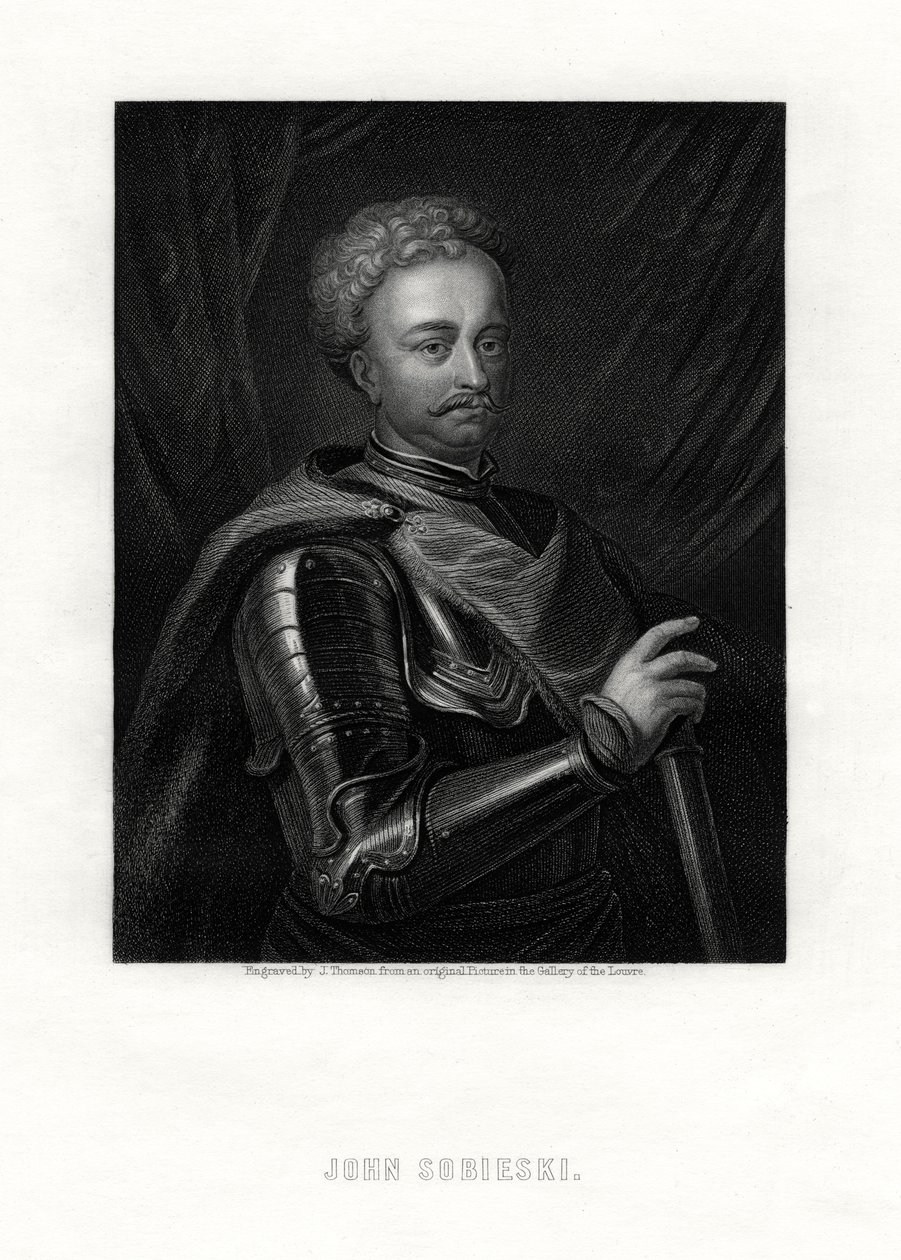 Jan III Sobieski, Monarch der polnisch-litauischen Union, 19. Jahrhundert von J. Thomson