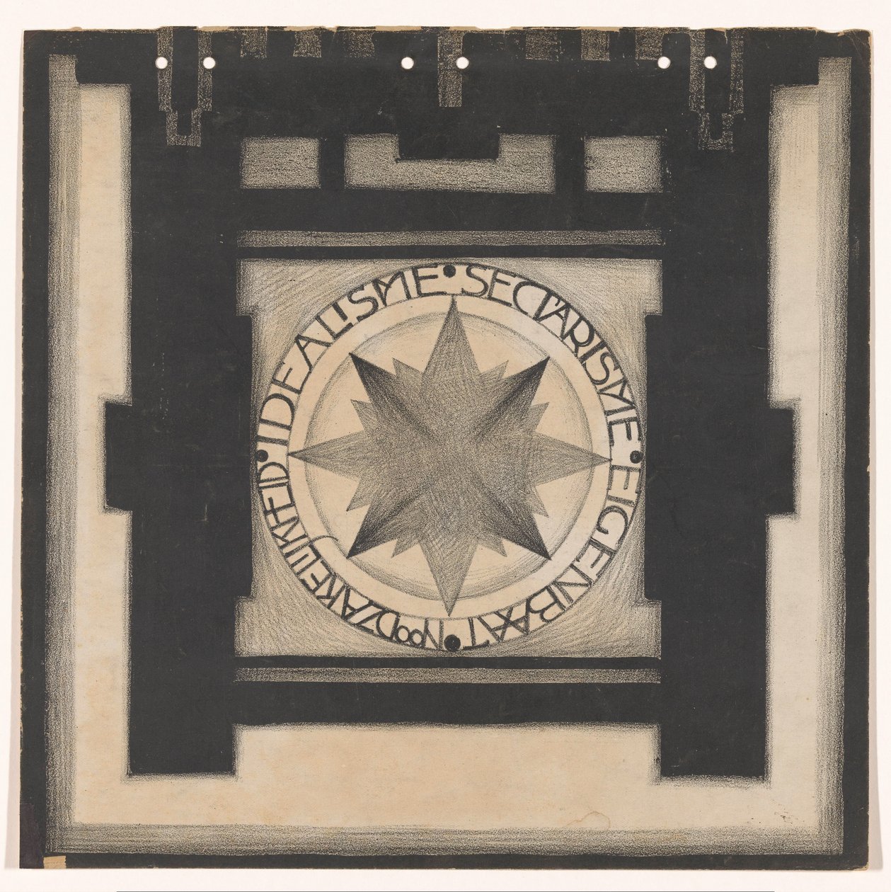 Rückseite des Umschlags Wendingen 1920 von Jac Jongert