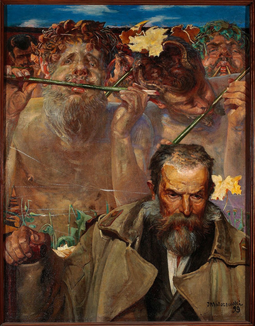 Dzieje piosenki - Porträt von Adam Asnyk von Jacek Malczewski