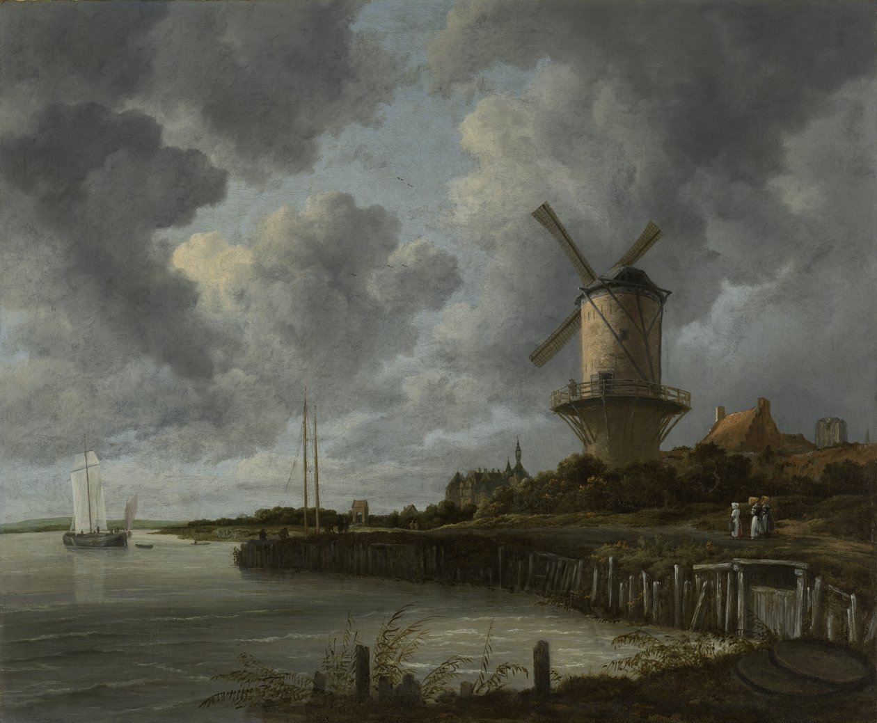 Die Windmühle in Wijk Duurstede, ca. 1668-70 von Jacob van Ruisdael