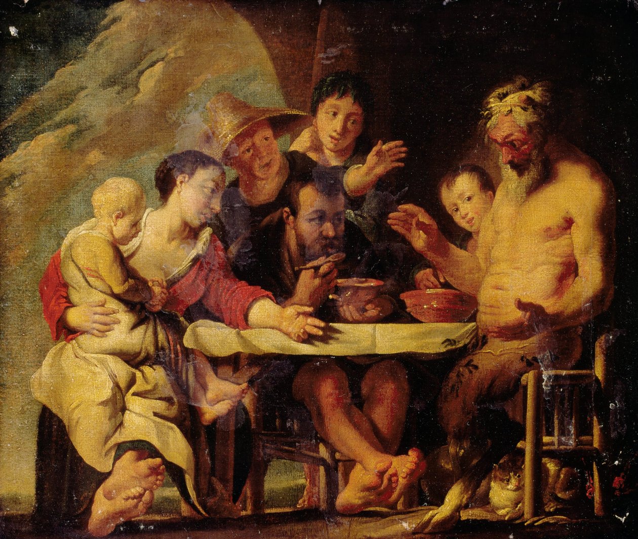 Satyr und Bauern von Jacob Jordaens