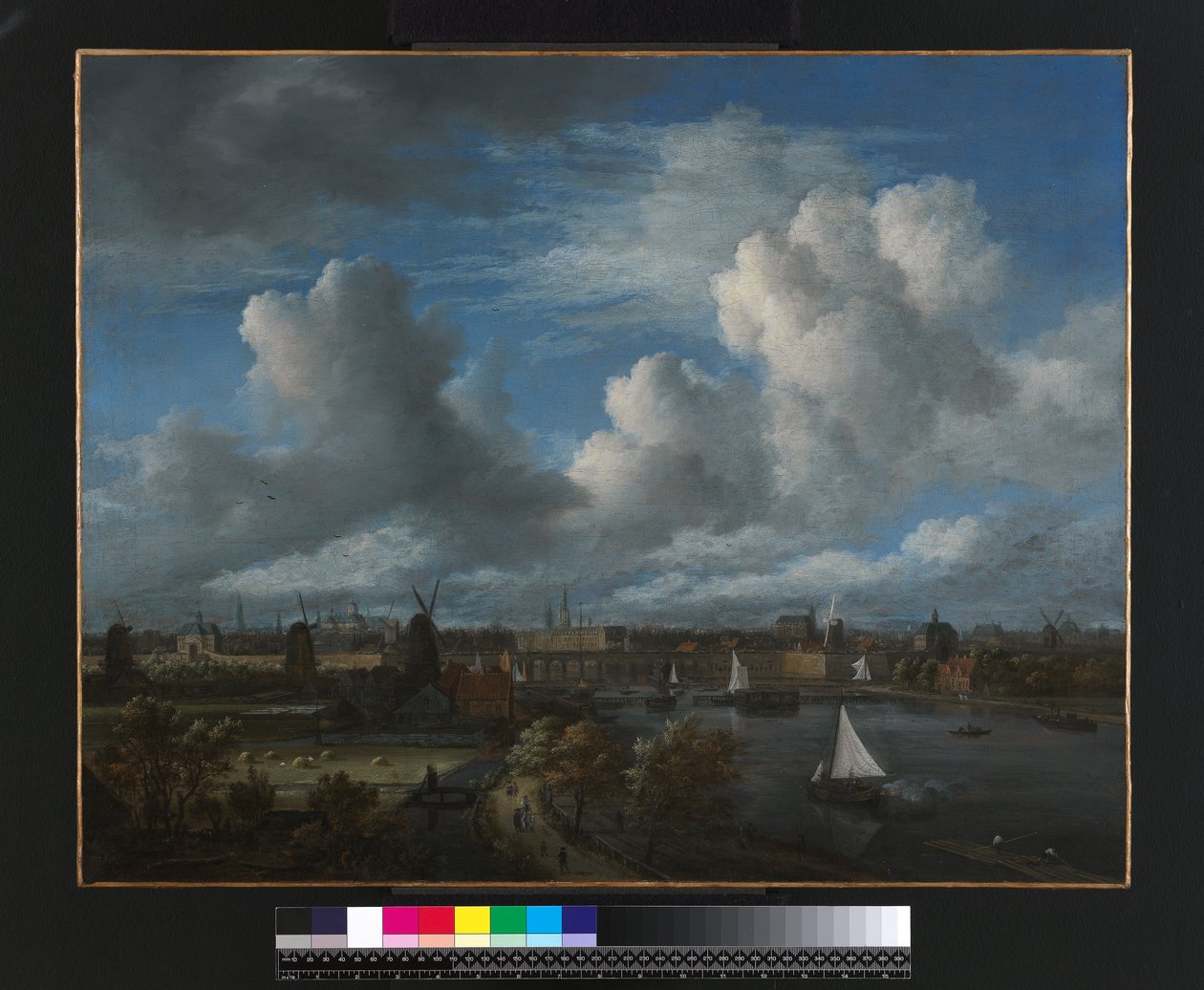 Blick auf die Amstel in Richtung Amsterdam, ca. 1675-70 von Jacob van Ruisdael