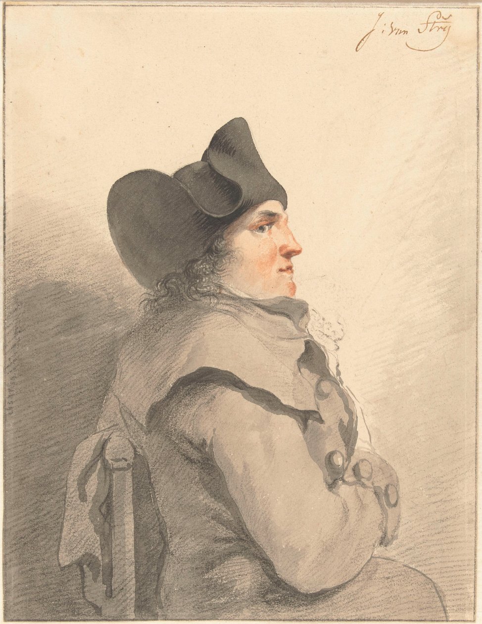 Porträt eines Mannes von Jacob van Strij
